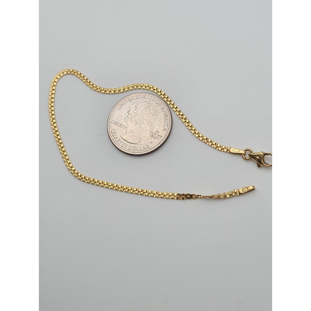 Vintage Unoaerre  18k Intricate Box Chain Texture  Bracelet, 2.8g, 8 Inches